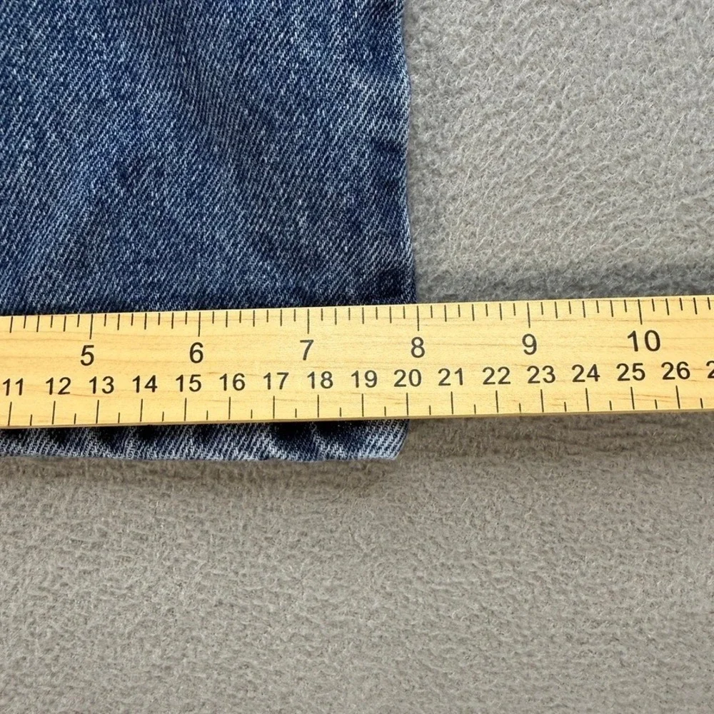Levis 505 Jeans Regular Fit 34x34 (FIT 34x33) Blue Denim Straight Leg Casual